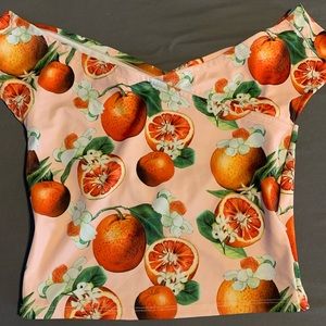 Kortni Jeane Oranges off the shoulder small top